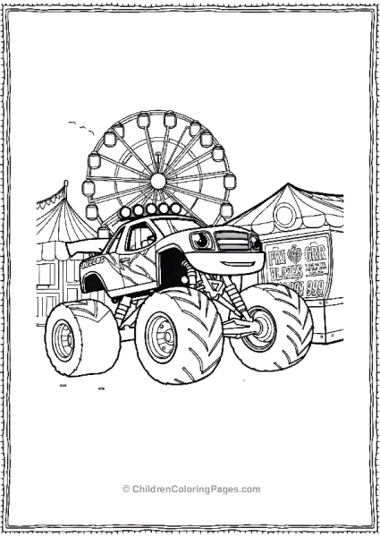 Blaze At Carnival Playtime Free PDF Printable