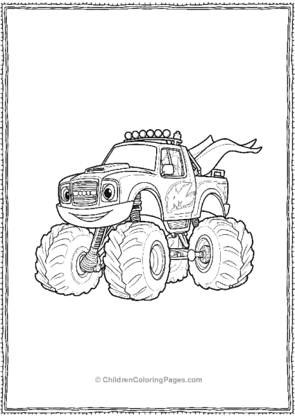 Blaze With Big Tires And A Smile Free PDF Printable