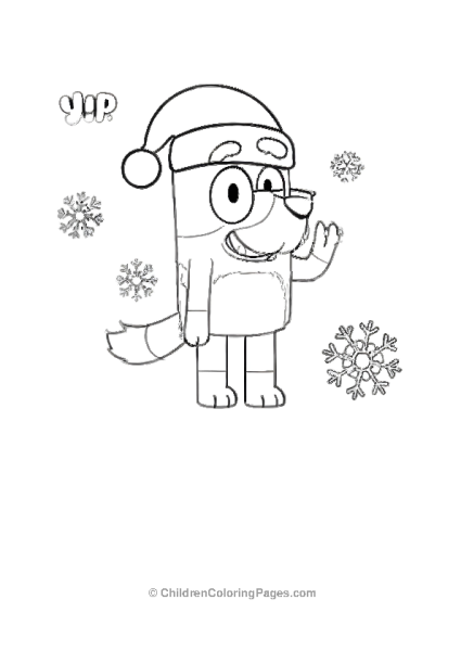 Bluey Celebrating Christmas Free PDF Printable