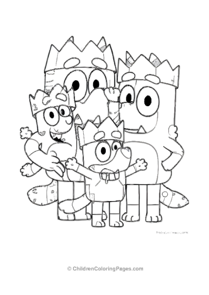 Bluey S Family Dressed For Halloween Free PDF Printable