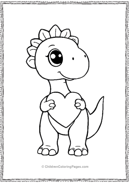 Brachiosaurus With Big Shiny Eyes Free PDF Printable