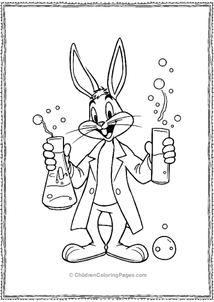 Bugs Bunny As A Scientist Free PDF Printable