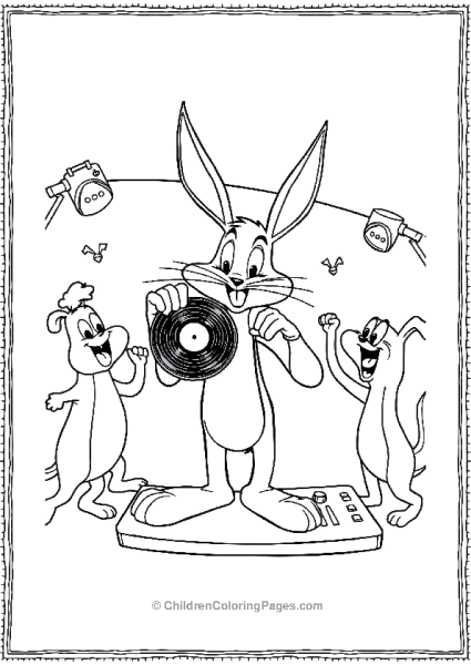 Bugs Bunny With Friends Free PDF Printable