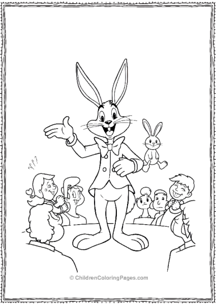 Bugs Bunny Dressed As A Magician Free PDF Printable