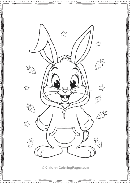 Bugs Bunny In A Hoodie Free PDF Printable