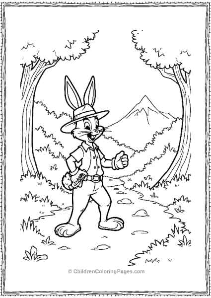 Bugs Bunny On An Adventure Free PDF Printable