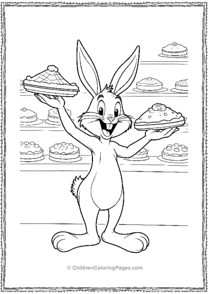 Bugs Bunny Selling Pies Free PDF Printable