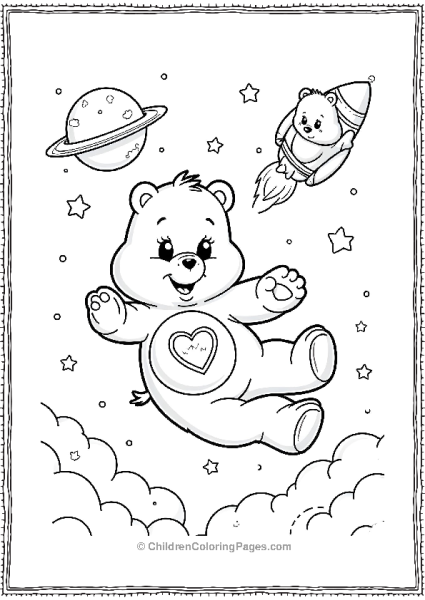 Care Bear In Space Free PDF Printable