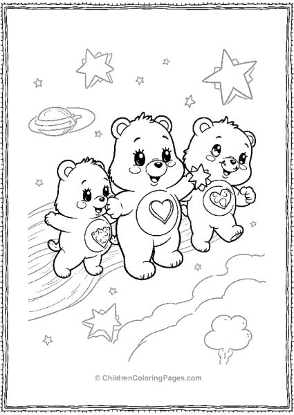 Care Bears In Space Free PDF Printable