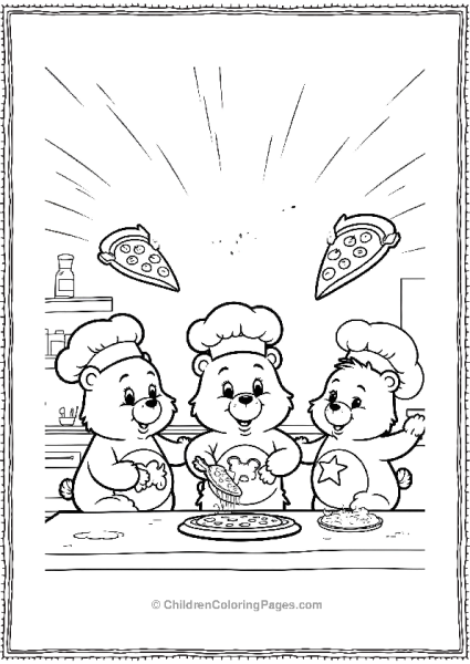 Care Bears Make Pizza Free PDF Printable