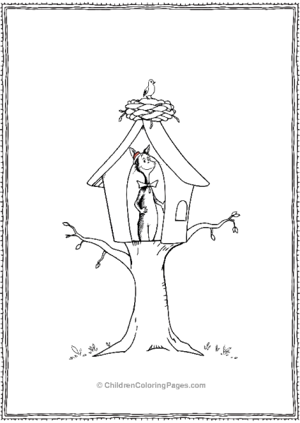 Cat In The Hat In A Tree House Free PDF Printable