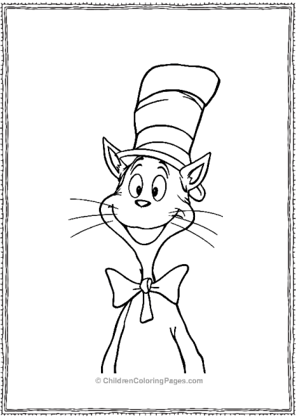 Cat In The Hat With Big Smile Free PDF Printable