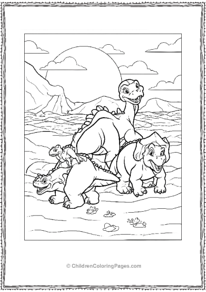 Cera Little Foot And Spike Searching For Petri Free PDF Printable