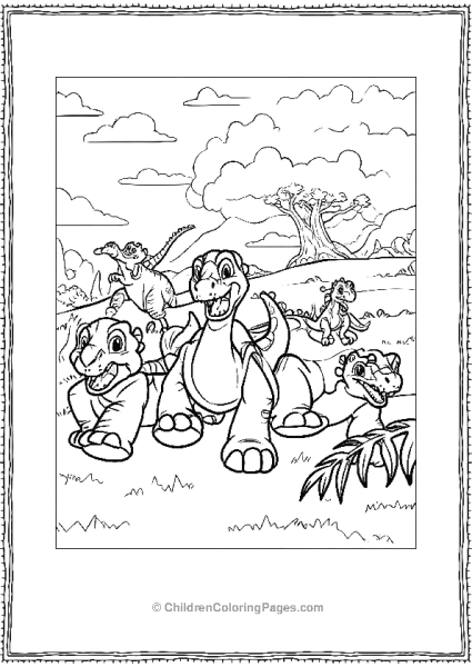 Cera Spike Little Foot On A Rocky Mountain Free PDF Printable