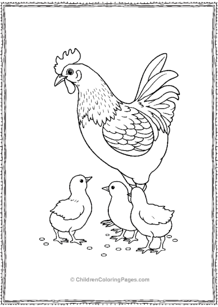 Chicken Feeding Chics Free PDF Printable