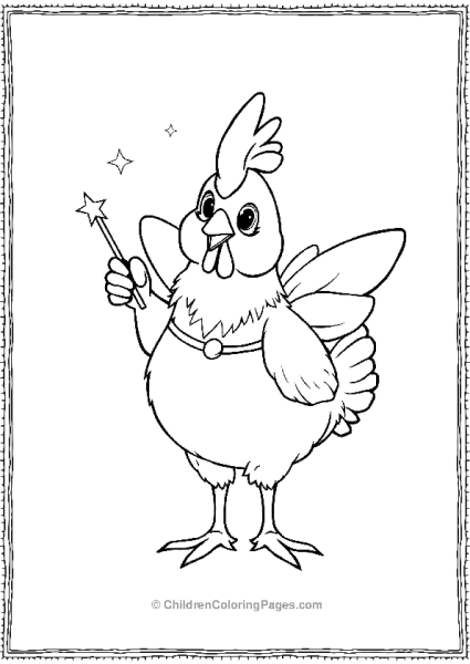 Chicken With A Magic Wand Free PDF Printable