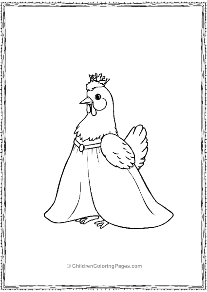 Chicken In A Princess Gown Free PDF Printable