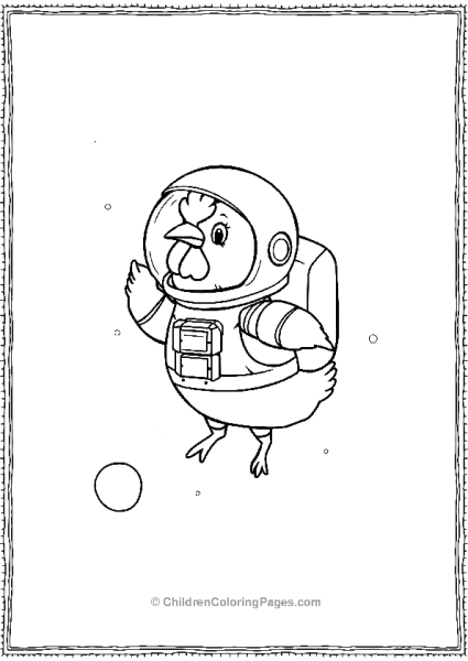 Chicken In A Spacesuit Free PDF Printable