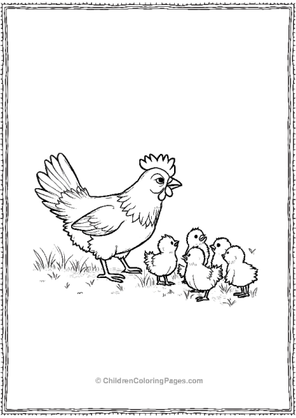 Chicken On Farm Free PDF Printable