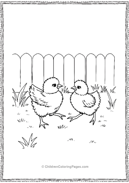 Chickens In Yard Free PDF Printable