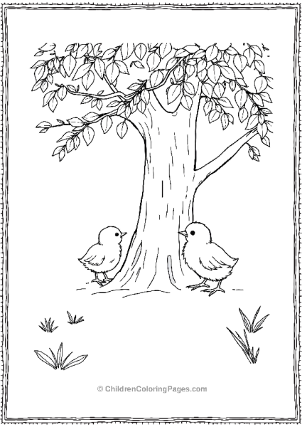 Chicks Playing Hide And Seek Free PDF Printable