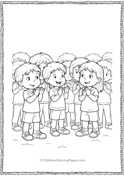 Children Clapping For Veterans Free PDF Printable