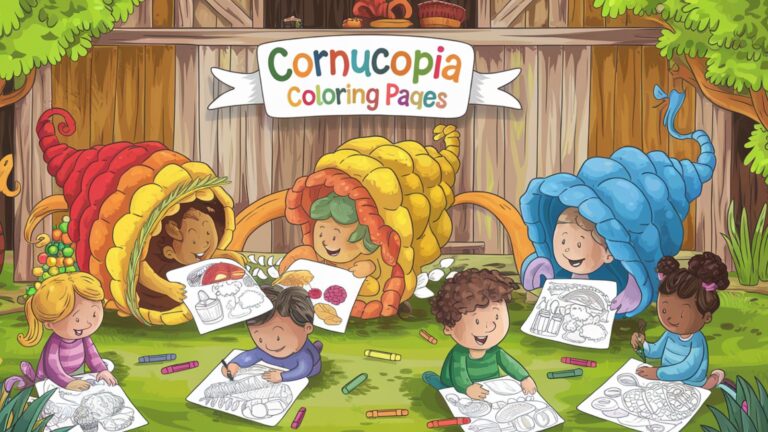 Cornucopia Coloring Pages