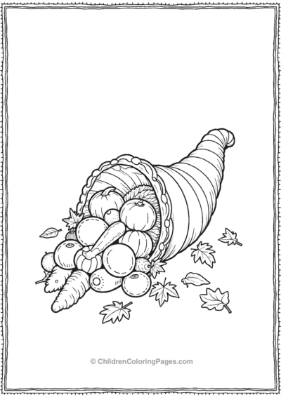 Cornucopia-Float-Overflowing-With-Fruits Free PDF Printable