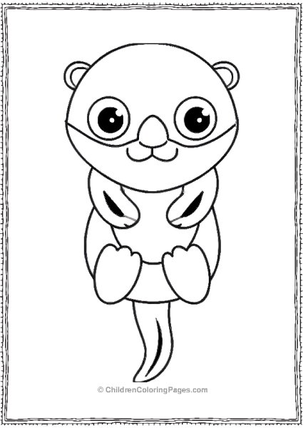 Cute Cartoon Otter  Free PDF Printable