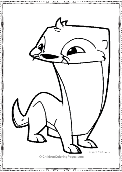 Cute Otter Cartoon Free PDF Printable