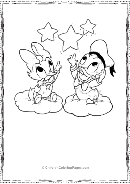 Daisy And Donald’s Playing With Stars Free PDF Printable