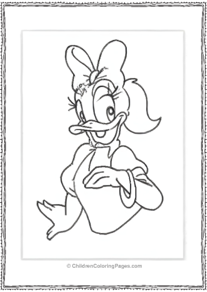 Daisy Duck In A Pony Tail Free PDF Printable