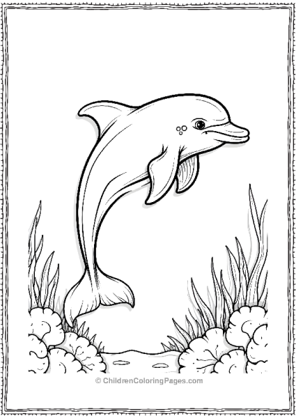 Dolphin Jumping Out Of Water Free PDF Printable