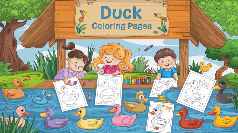 Duck Coloring Pages