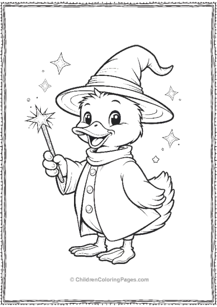 Duck Dressed As A Wizard Free PDF Printable