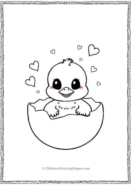 Duck In An Egg Shell Free PDF Printable