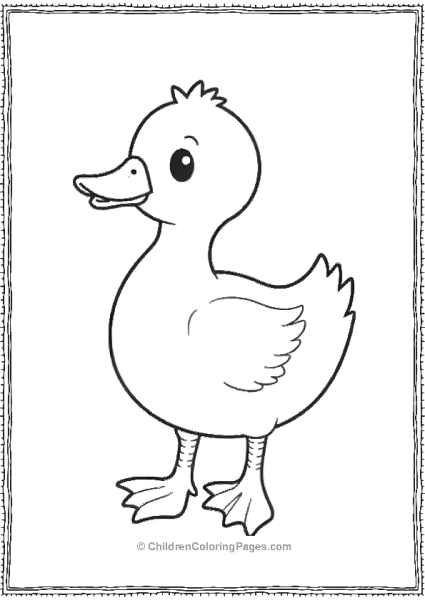 Duck Simple Design Free PDF Printable