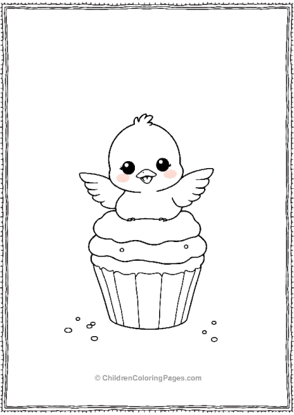 Duck With Tiny Wings Free PDF Printable