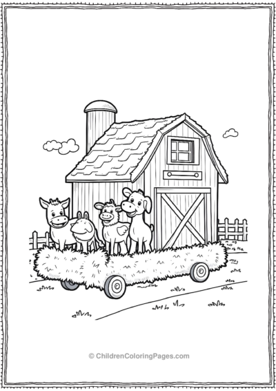 Farm Themed-Float-With-Barn-And-Animals Free PDF Printable