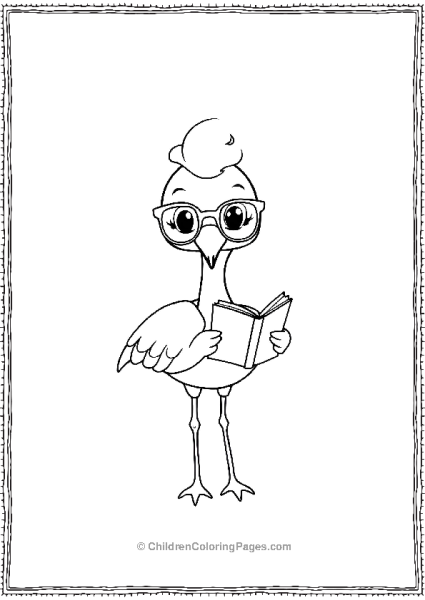 Flamingo Wearing Glasses Free PDF Printable