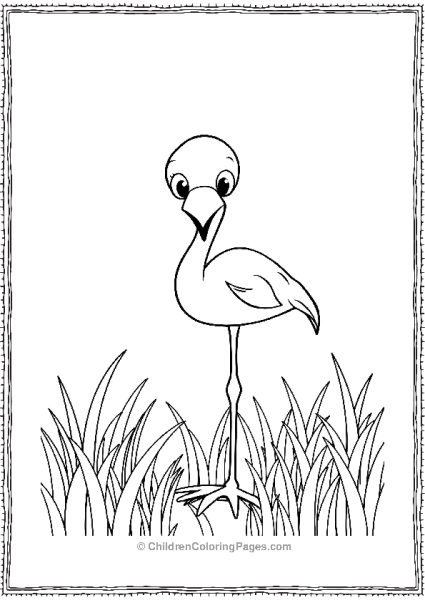 Flamingo With Big Eyes Free PDF Printable