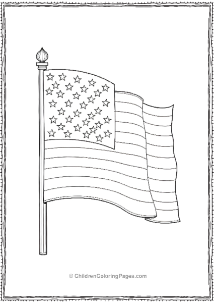 Folded American Flag Free PDF Printable