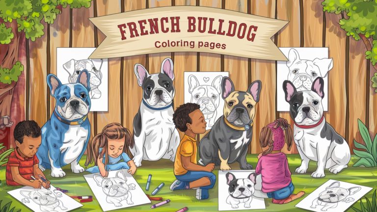 French Bulldog Coloring Pages