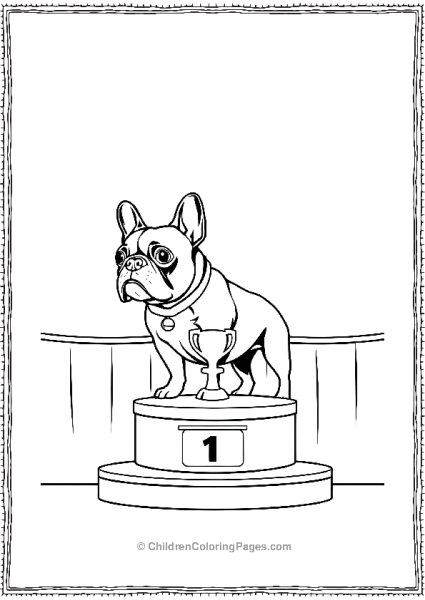 French Bulldog At A Small Dog Show Free PDF Printable