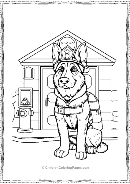 German Shepherd As A Police Dog Free PDF Printable