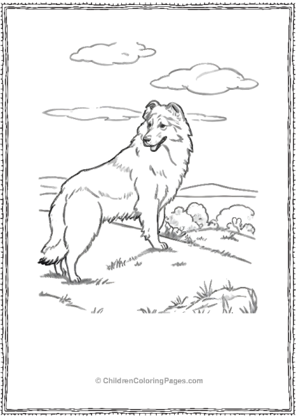 German Shepherd On A Hill Free PDF Printable