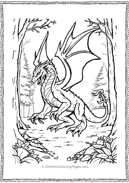 Griffin In Forest Free PDF Printable