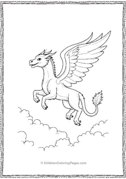 Griffin In Midflight Free PDF Printable