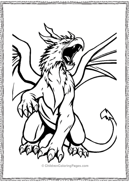 Griffin Roaring With Anger Free PDF Printable