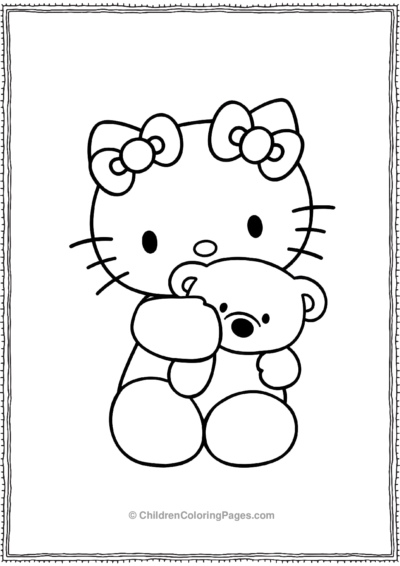 Hello-Kitty-Hugging-A-Teddy-Bear-scaled Free PDF Printable